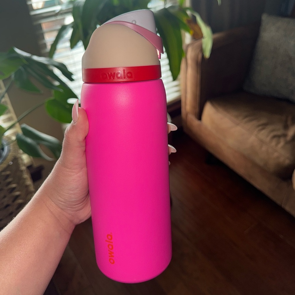 Owala Pink Stainless Steel Travel Water Bottle